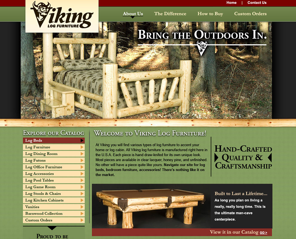 Viking Log Furniture